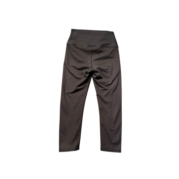 Alo Yoga High Rise Crop Leggings Womens XS Black Stretch Athletic Capri Workout - Picture 2 of 9